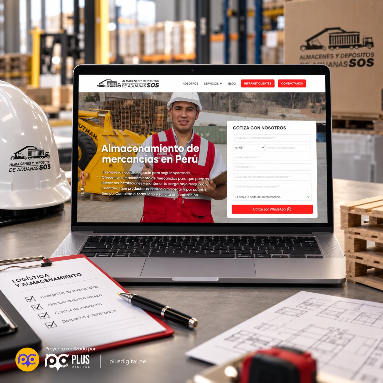 Proyecto Almacenes SOS desarrollado por Plus Digital
