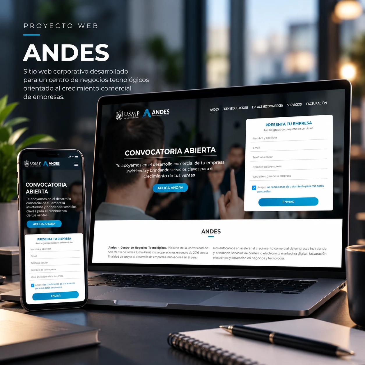 Proyecto Andes Tec desarrollado por Plus Digital