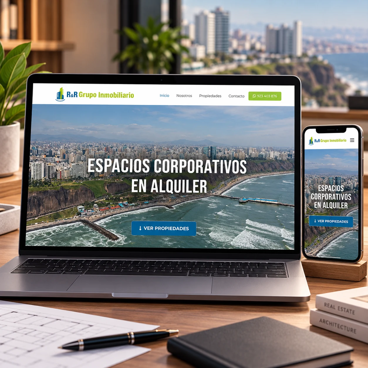 Proyecto Inmobiliaria RyR desarrollado por Plus Digital